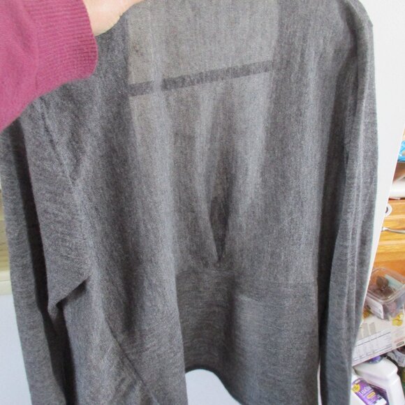EILEEN FISHER gray cardigan royal alpaca xl - Picture 4 of 4